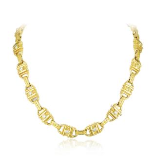 Appraisal: Penny Preville Gold and Diamond Necklace Crafted out of K