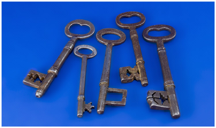 Appraisal: Collection Of thC Iron Keys Other