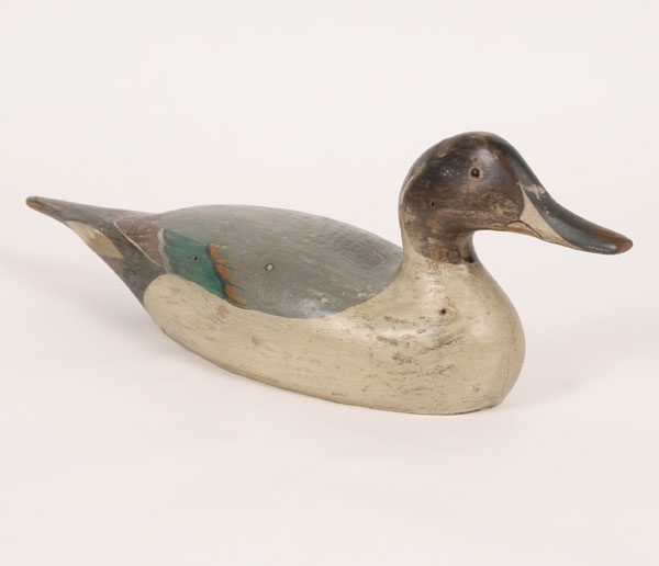 Appraisal: Duck decoy of a pintail signed Tom Taber L