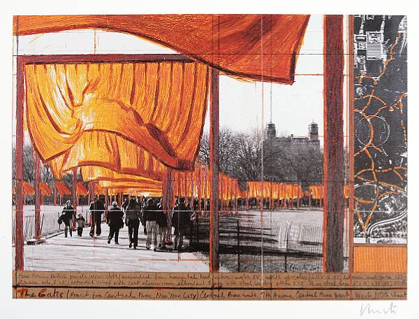 Appraisal: Christo American born The Gates XXIX The Gates XXVI Project