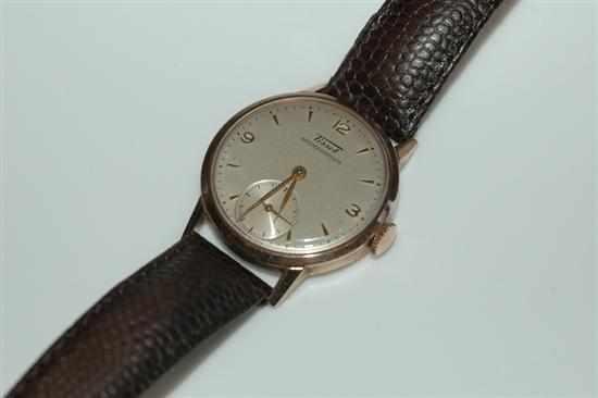 Appraisal: A MID-SIZE TISSOT MANUAL WIND ANTIMAGNETIQUE MANUAL WIND WRISTWATCH WITH