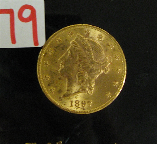 Appraisal: U S TWENTY DOLLAR GOLD COIN Liberty head type -P