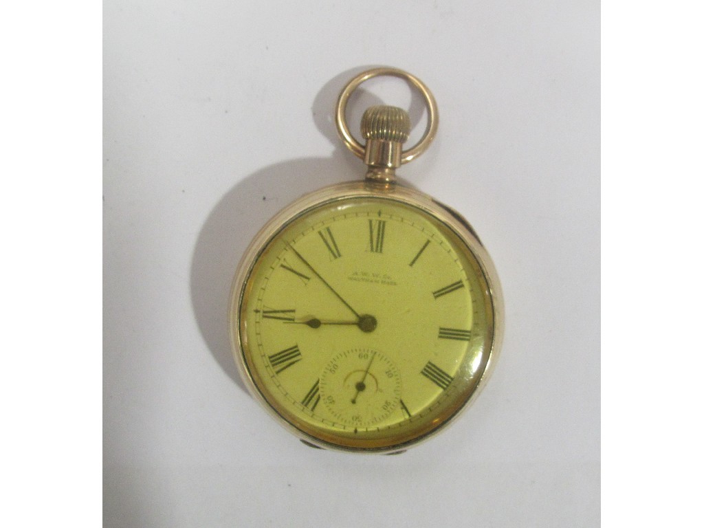 Appraisal: Rolled gold Waltham pocket watch