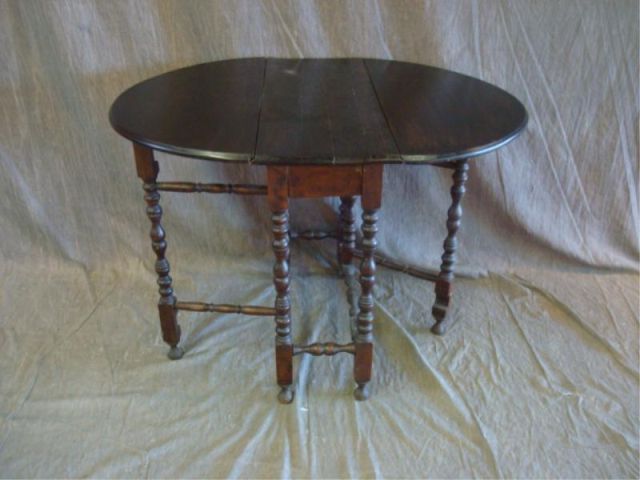 Appraisal: Gate-leg Table Top as is x closed open Estimate -