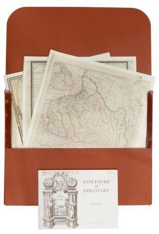 Appraisal: lot of Collection of Texan printed maps Contours of Discovery