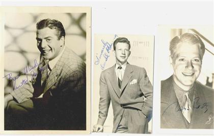 Appraisal: pieces Autograph Material - Hollywood Motion Picture Performers Eddy Nelson