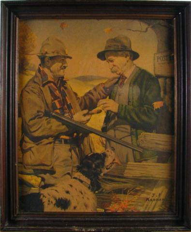 Appraisal: Vintage sporting lithograph x image size by J F Kernan