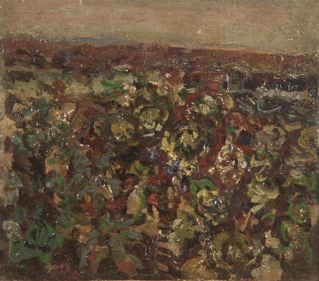 Appraisal: MARIAN KRATOCHWIL Polish - Cabbage Field circa oils on paper