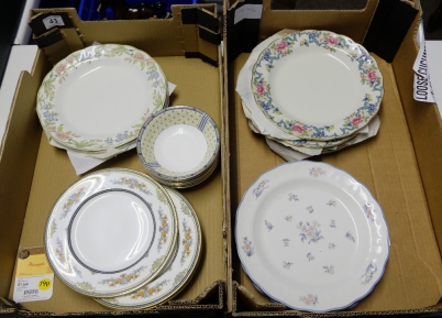 Appraisal: A collection of Quality dinner ware to include Minton Asquith