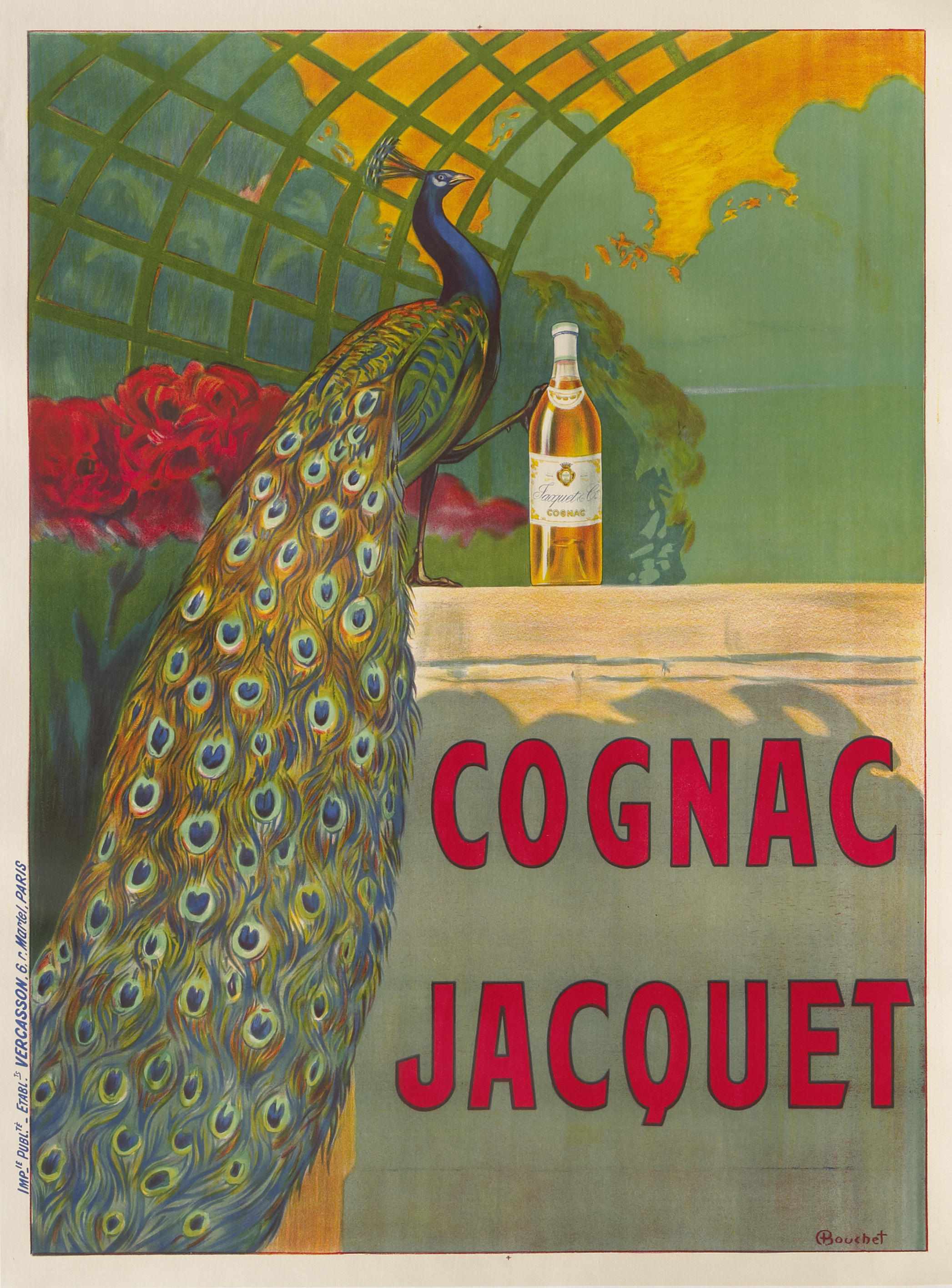 Appraisal: Camille Bouchet French - Cognac Jacquet c Lithographic poster in