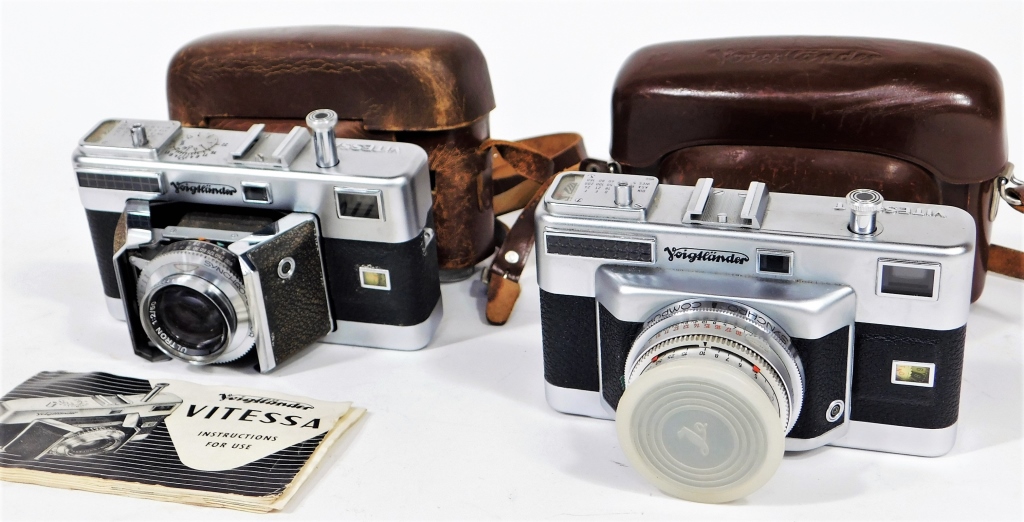 Appraisal: TWO VOIGTL NDER VITESSA CAMERAS Two Voigtl nder cameras Includes