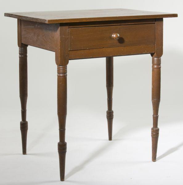 Appraisal: Southern One-Drawer Side Table North Carolina circa - walnut with