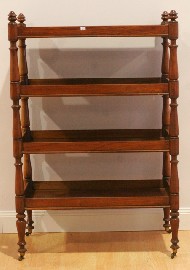 Appraisal: An Australian cedar four tier whatnot circa cm wide cm