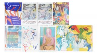 Appraisal: Posters Signed de Kooning others Including two de Kooning posters