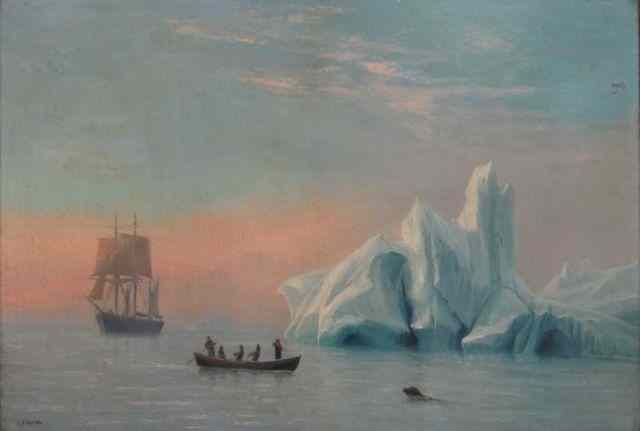 Appraisal: RICKETTS Charles R O C of Seal Hunting Scene Exceptionally