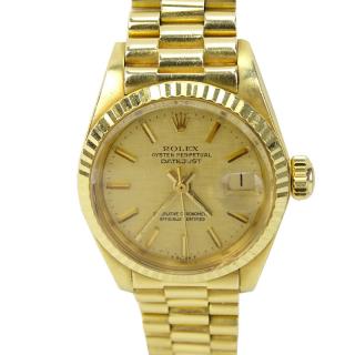 Appraisal: Lady's Rolex Karat Yellow Gold Date Just Bracelet Watch Lady's