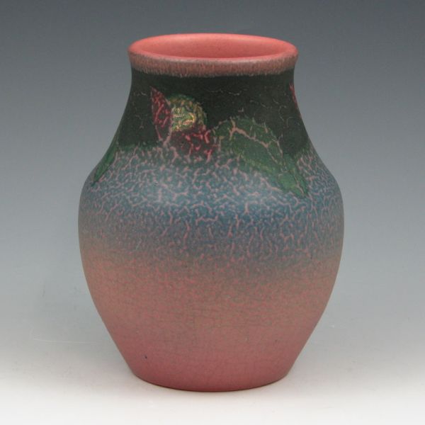 Appraisal: Rookwood floral matte vase by Charles S Todd from Red