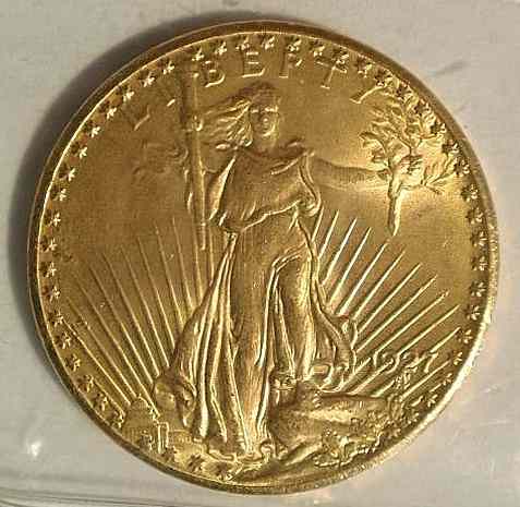 Appraisal: St Gaudens twenty-dollar gold coin BU Gem