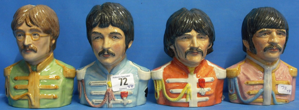 Appraisal: Set of limited edition Bairstow Manor Sergeant Pepper Beatles Jugs