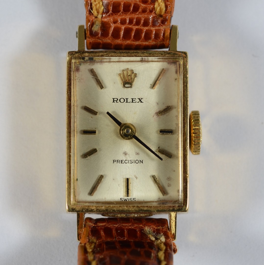 Appraisal: K YG ladies Rolex wrist watch j movement lizard band