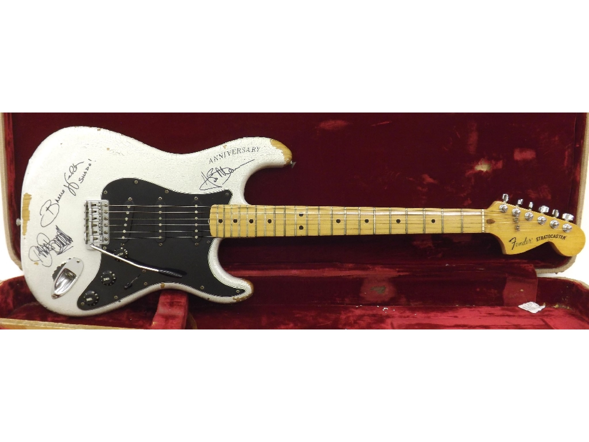 Appraisal: Bruce Welch owned The Shadows signed Fender th anniversary Stratocaster