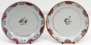 Appraisal: CHINESE EXPORT PORCELAIN PLATES TH C TWO CHINESE EXPORT PORCELAIN