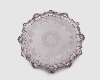 Appraisal: George II Silver Salver George II Silver Salver London J