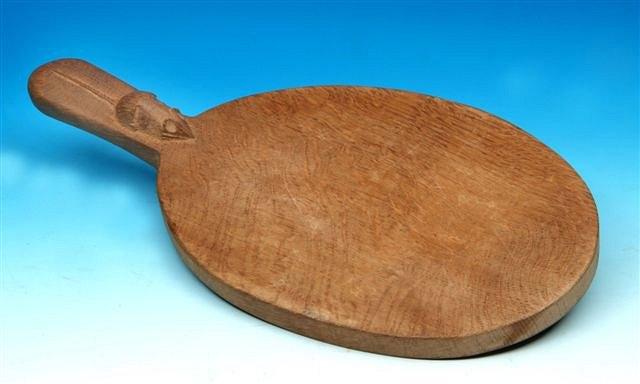 Appraisal: A Robert Mouseman Thompson cheese board wide