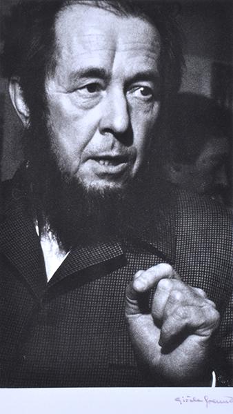 Appraisal: GISELE FREUND German French - Portrait of Aleksandr Solzhenitsyn silver