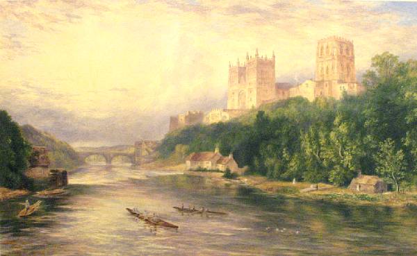 Appraisal: John Henry Hill American - A British Cathedral Overlooking a