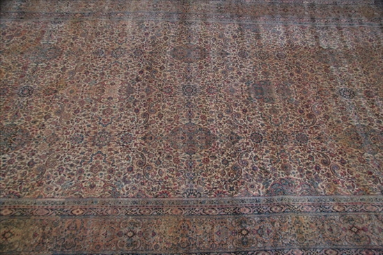 Appraisal: KERMAN RUG - App ft in x ft in Staining