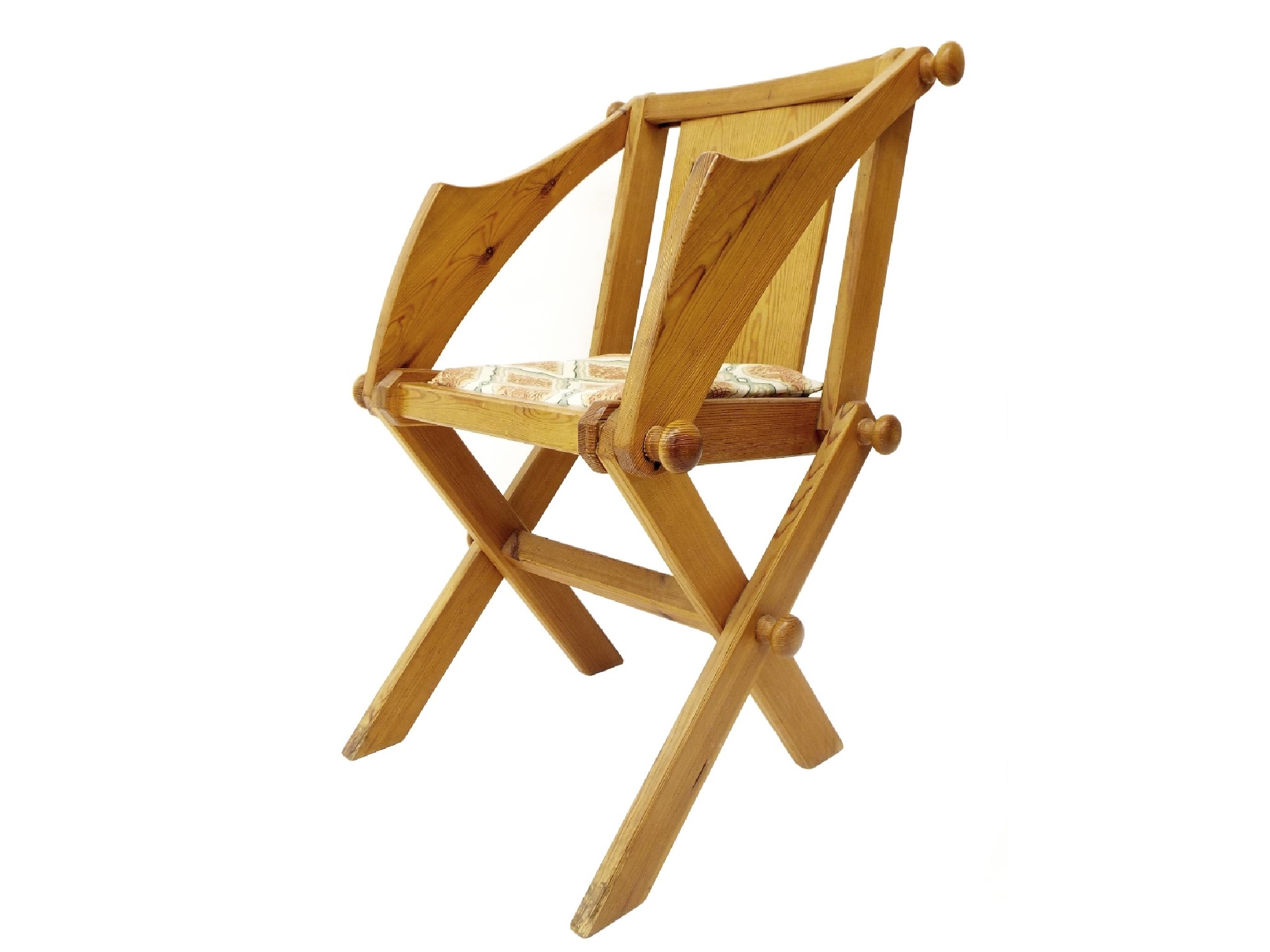 Appraisal: Jeremy Broun - pitch pine Glastonbury chair wide high