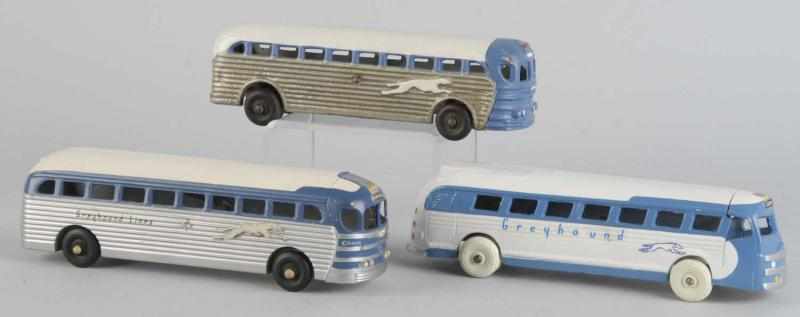 Appraisal: Lot of Diecast Greyhound Lines Bus Toys Description Made by