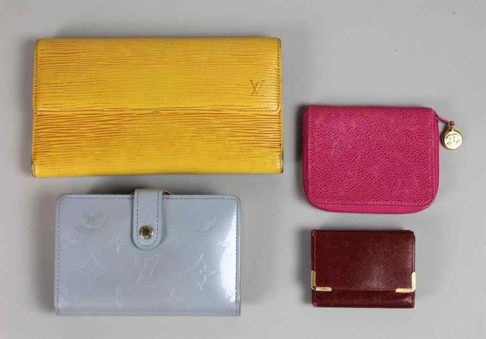 Appraisal: GROUP OF LADY'S LOUIS VUITTON AND CHANEL WALLETS including a