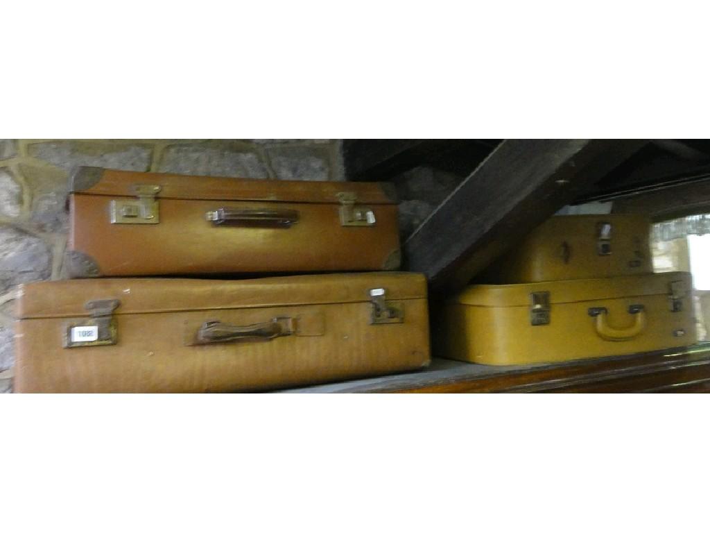 Appraisal: A small collection of luggage mainly suitcases including a Revelation