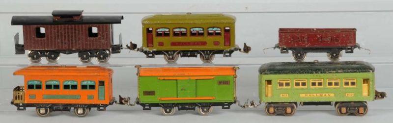 Appraisal: Lot of Lionel Passenger Freight Cars Description Pre-war O-gauge Tin