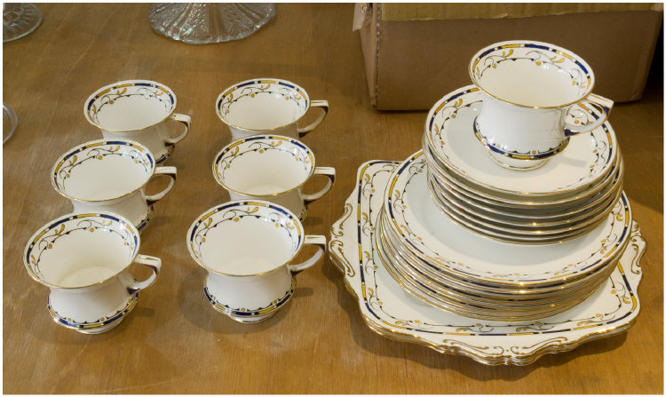 Appraisal: Paragon China Part Teaset c cups saucers teaplates sandwich plates