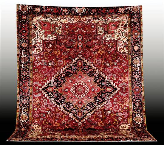 Appraisal: Persian Heriz carpet circa s ' x '