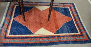 Appraisal: Oriental throw rug late th century ' x ' Oriental