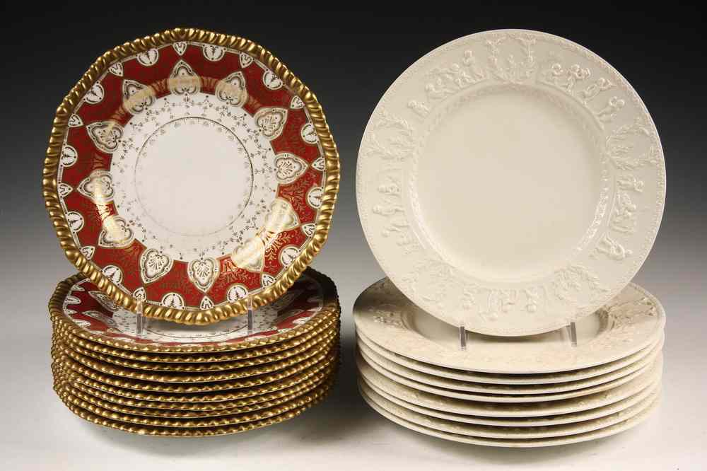 Appraisal: WEDGWOOD PLATES IN SETS OF - Including Wedgwood Queens Ware