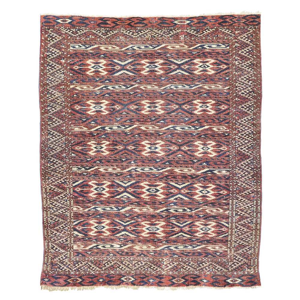 Appraisal: YOMUT RUG TURKMENISTAN LATE TH EARLY TH CENTURY the polychrome