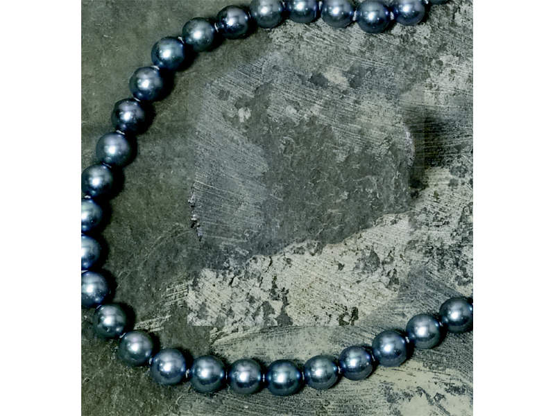 Appraisal: CULTURED PEARL NECKLACE With blue color small blemishes and good