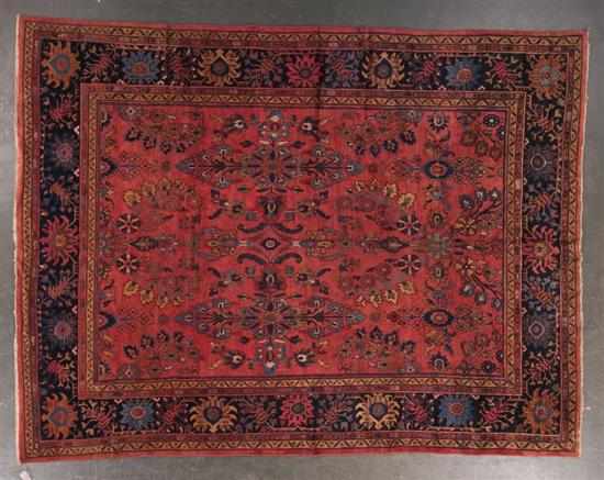 Appraisal: Antique Mahal carpet Persia circa x Estimate - Some repairs