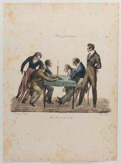 Appraisal: Group of French Gambling Prints Various publishers and dates ca