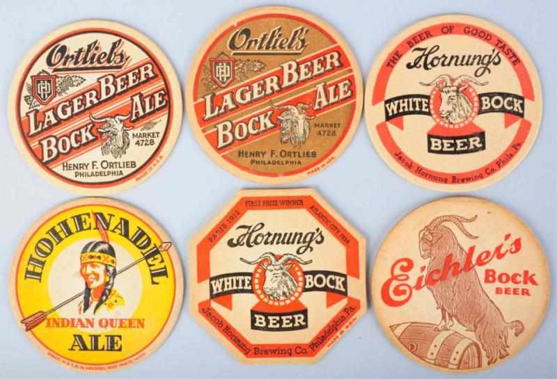 Appraisal: Lot of Bock Assorted Beer Coasters Condition Very Good -