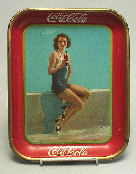 Appraisal: Coca Cola Tray Francis Dee tray measuring x some fatigue