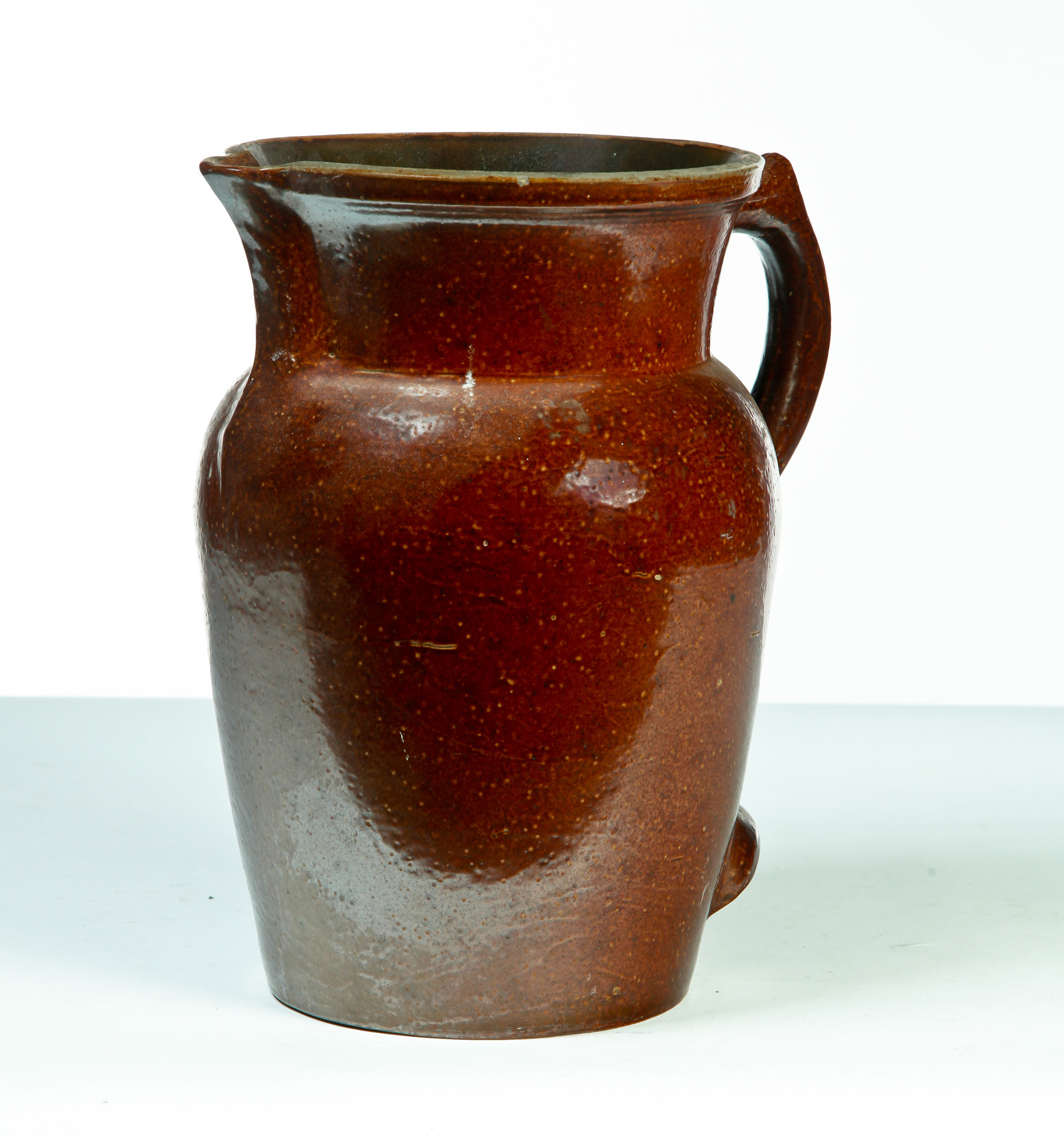 Appraisal: OHIO SEWERTILE PITCHER First half- th century Utilitarian pitcher Impressed