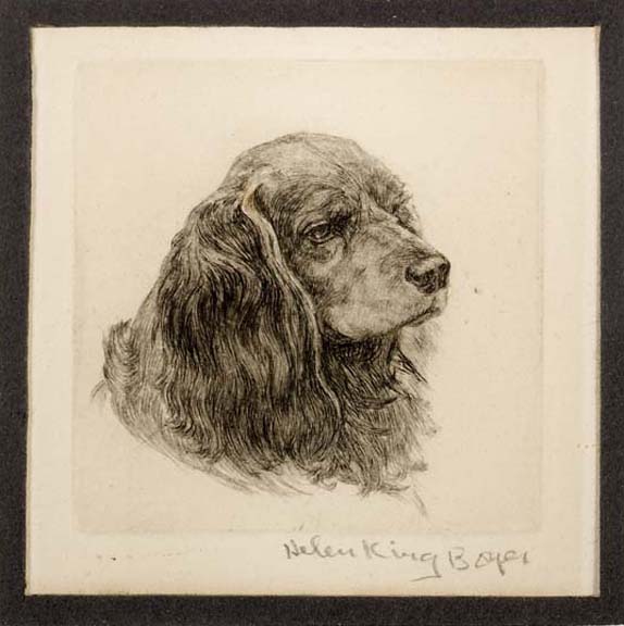 Appraisal: Helen King Boyer American Pennsylvania b Red Brucie etching sight