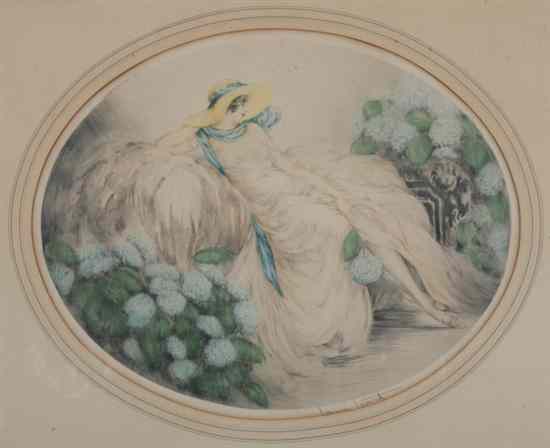 Appraisal: LOUIS ICART French - HYDRANGEA signed and numberd in pencil