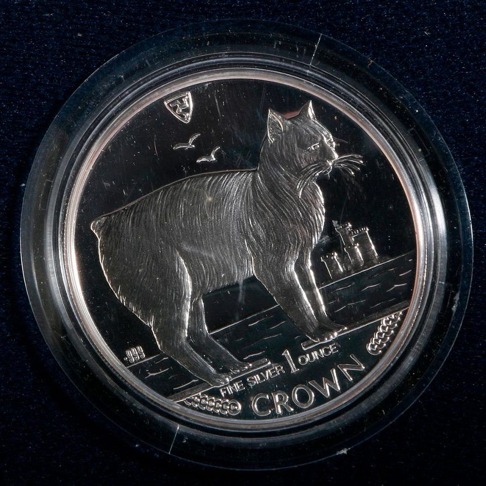 Appraisal: Isle of Man ounce silver coin proof Isle of Man